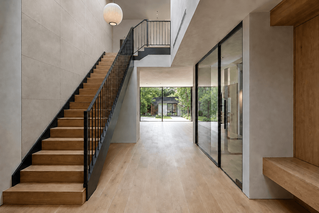 whole home remodeled staircase